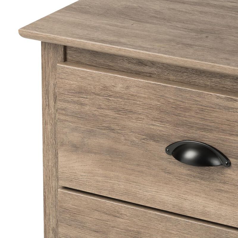 Prepac Salt Spring Tall 6-Drawer Chest, Drifted Gray