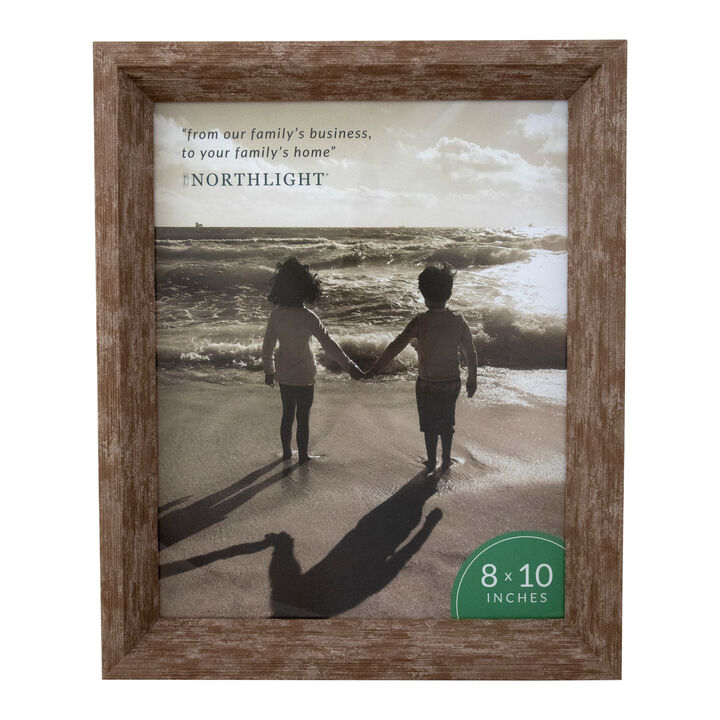 11.25" Classical Rectangular 8" x 10" Photo Picture Frame - Brown 11.25" Classical Rectangular 8" x 10" Photo Picture Frame - Brown