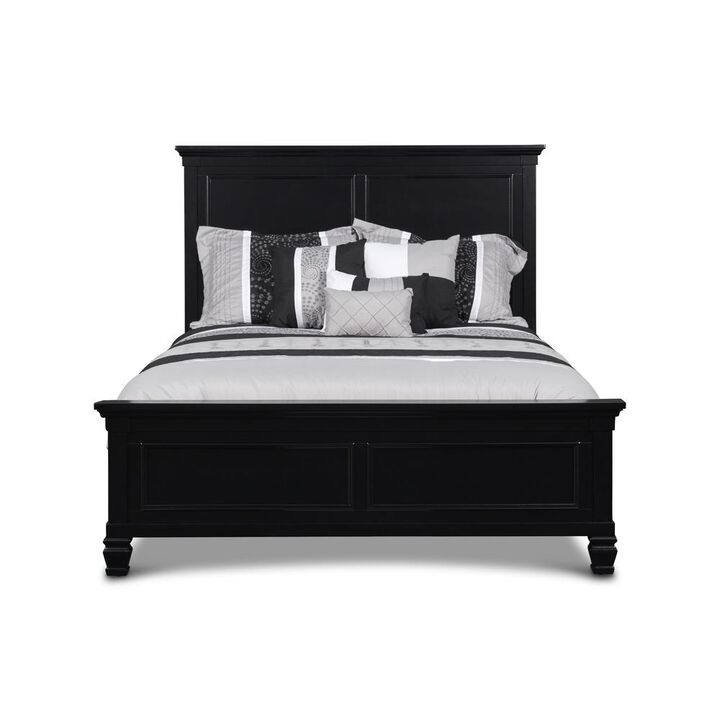 New Classic Furniture Furniture Tamarack 3/3 Solid Wood Twin Bed in Black