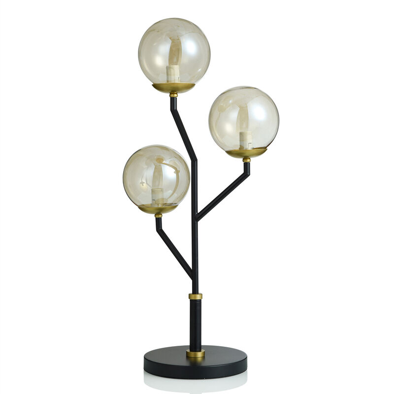Steel Glass Table Lamp