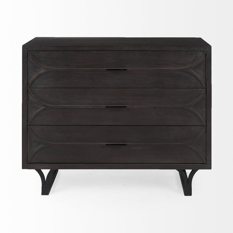 Giselle Dark Brown Accent Cabinet
