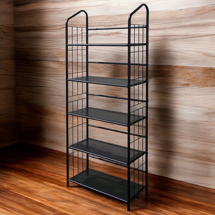 5-Tier Bookcase with Storage Shelves for Home and Office Organization