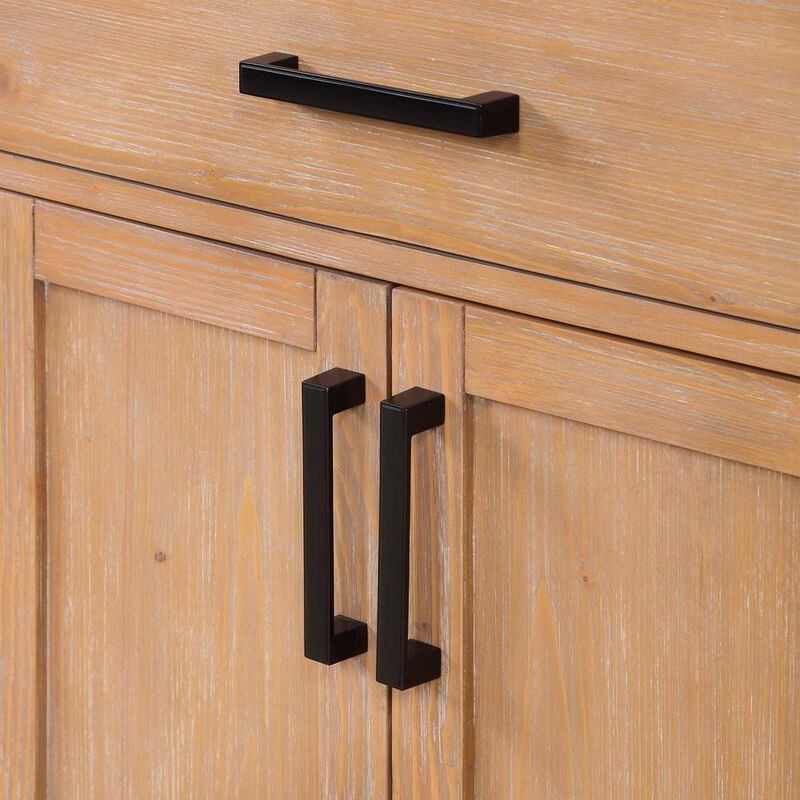 Altair 84 Double Bathroom Vanity in Light Brown without Mirror