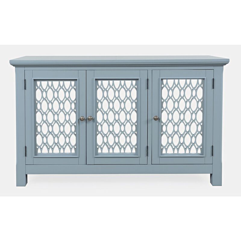 Jofran Isabella 54 Luxury Mirrored Accent Storage Cabinet