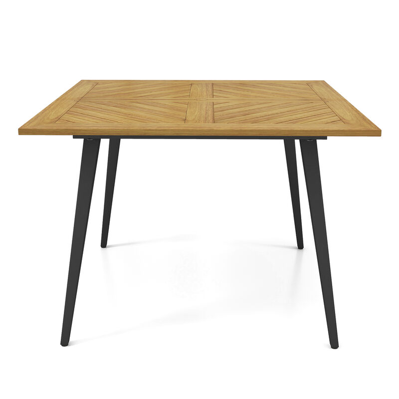 4-Person Acacia Wood Outdoor Dining Table