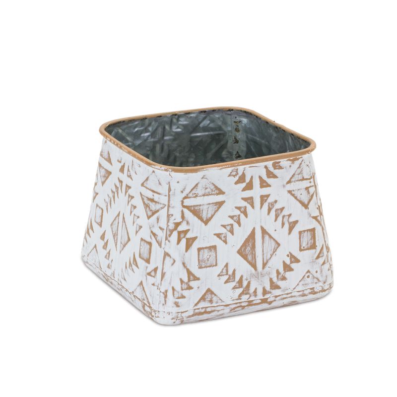 Set of 3 Metal Box Planters – Durable and Stylish Decorative Planters for Home or Garden