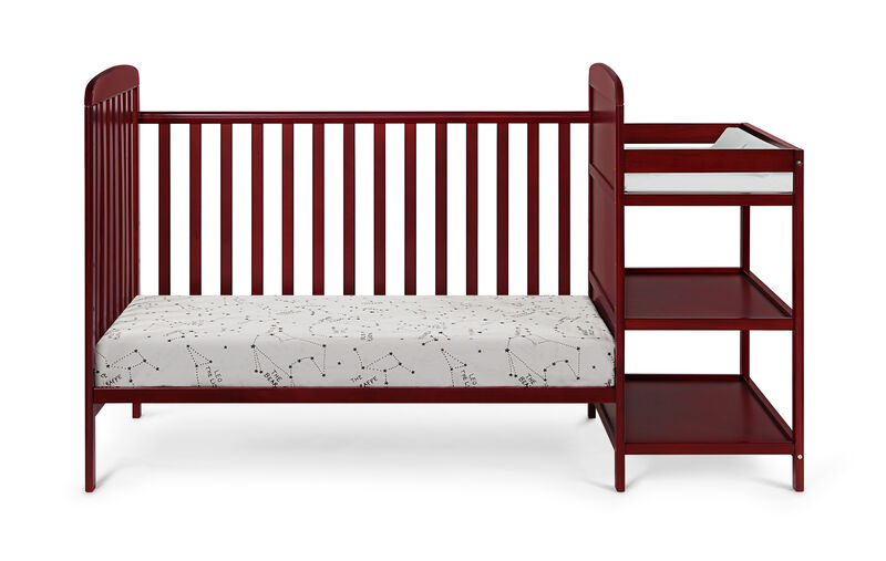 Suite Bebe Ramsey 3-in-1 Crib and Changer Combo Cherry