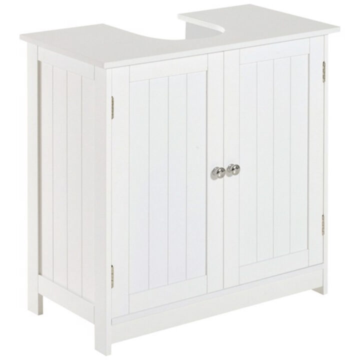 Bathroom Cabinet with 2 Doors and Shelf for Organized Vanity Storage