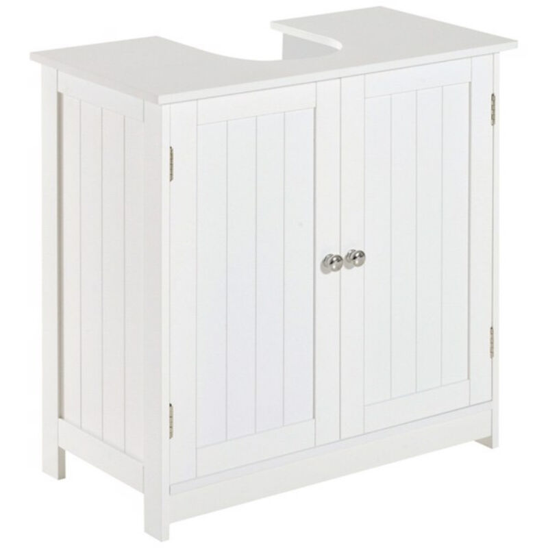 Bathroom Cabinet with 2 Doors and Shelf for Organized Vanity Storage