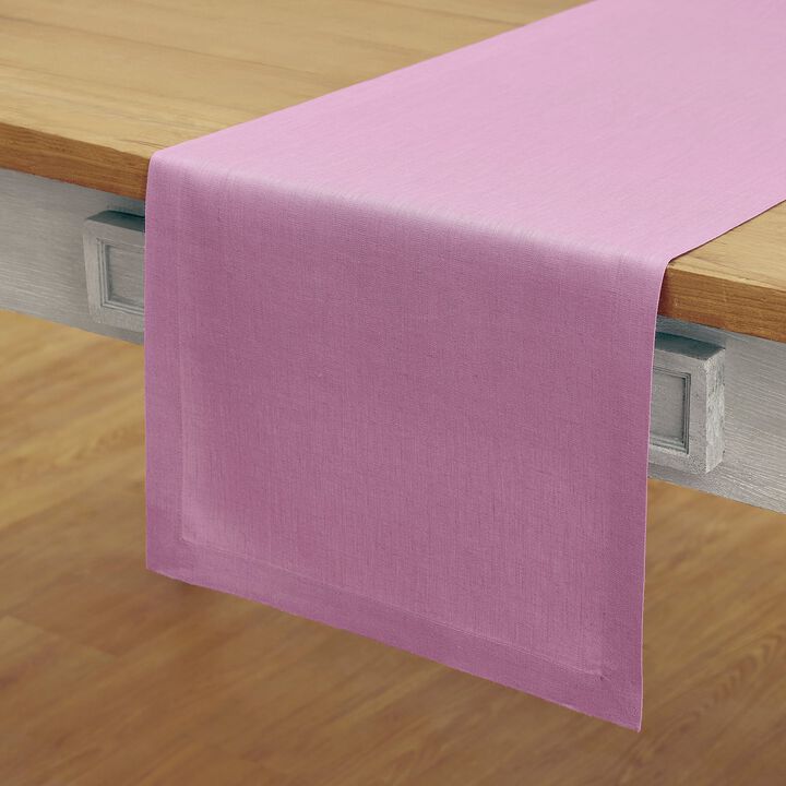 Solino Home 100% Pure Linen Table Runner | Fete for Valentine;s