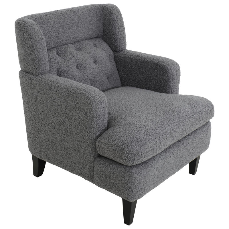 Merax Upholstered Accent Chair Tufted Armchair