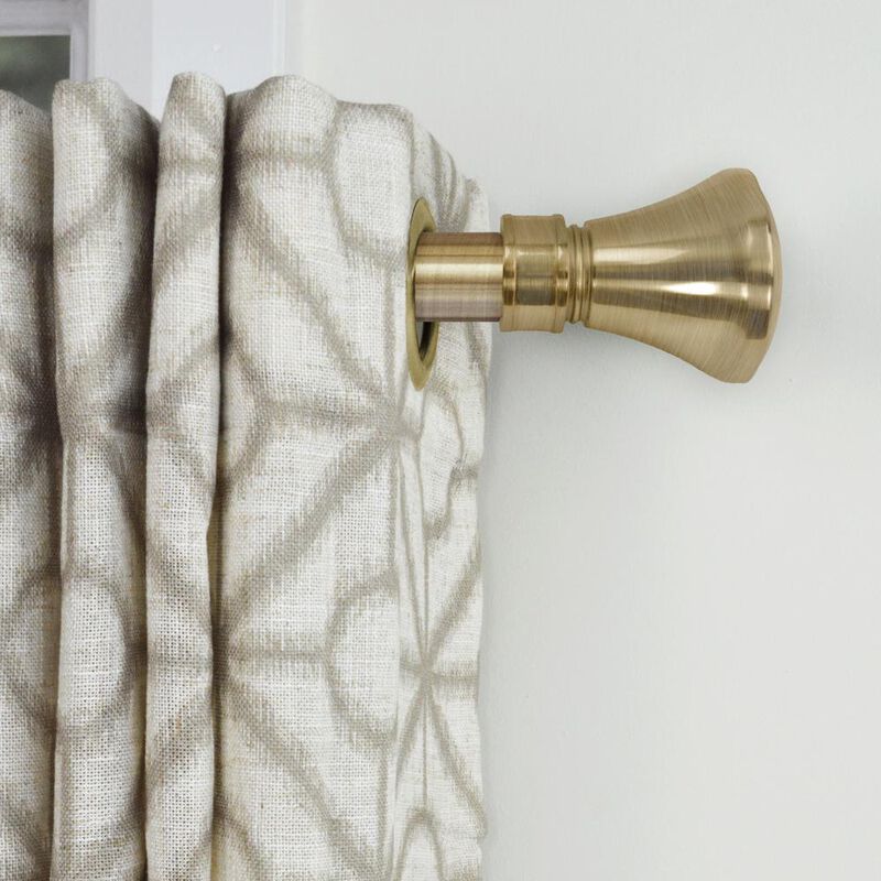 Lexington Flare Curtain Rod Set, Adjustable Length from 86" to 144"