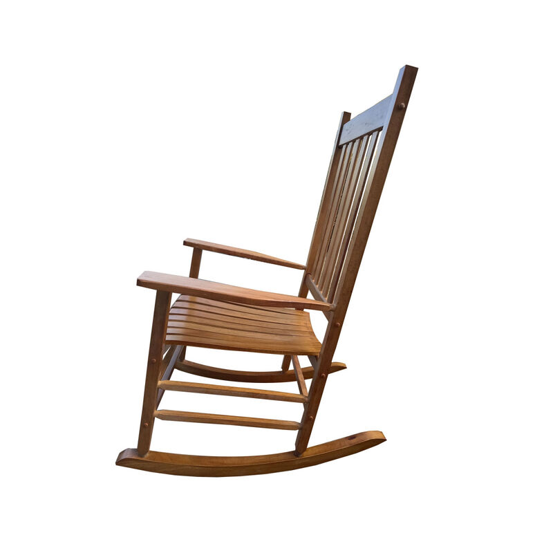 Balcony Porch Adult Rocking Chair Brown