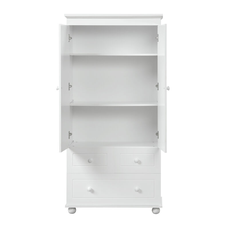 Merax Bathroom Storage Cabinet with Three Drawers