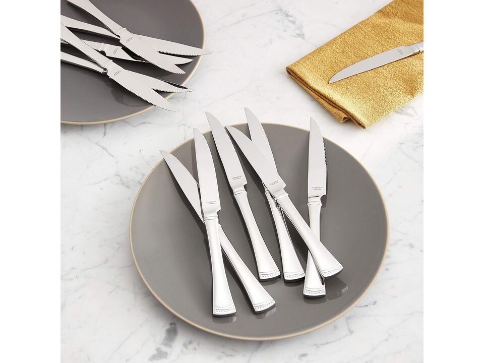 Lenox Portola 12-Piece Steak Knife Set, 3.60 LB, Metallic