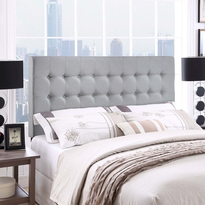 Modway - Tinble Queen Upholstered Fabric Headboard Sky Gray