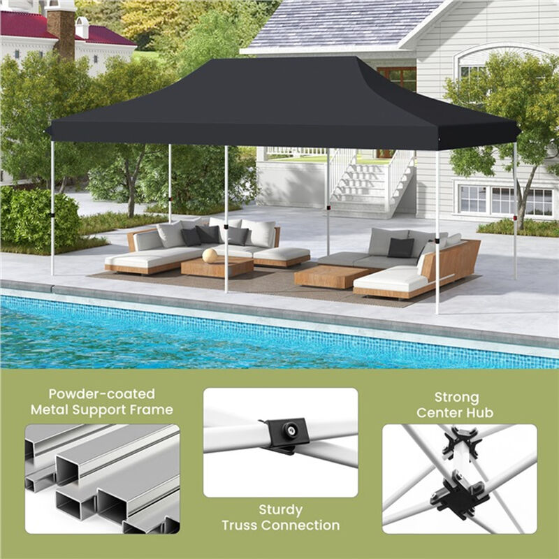10 x 20 FT Pop-up Canopy Tent with Carrying Bag