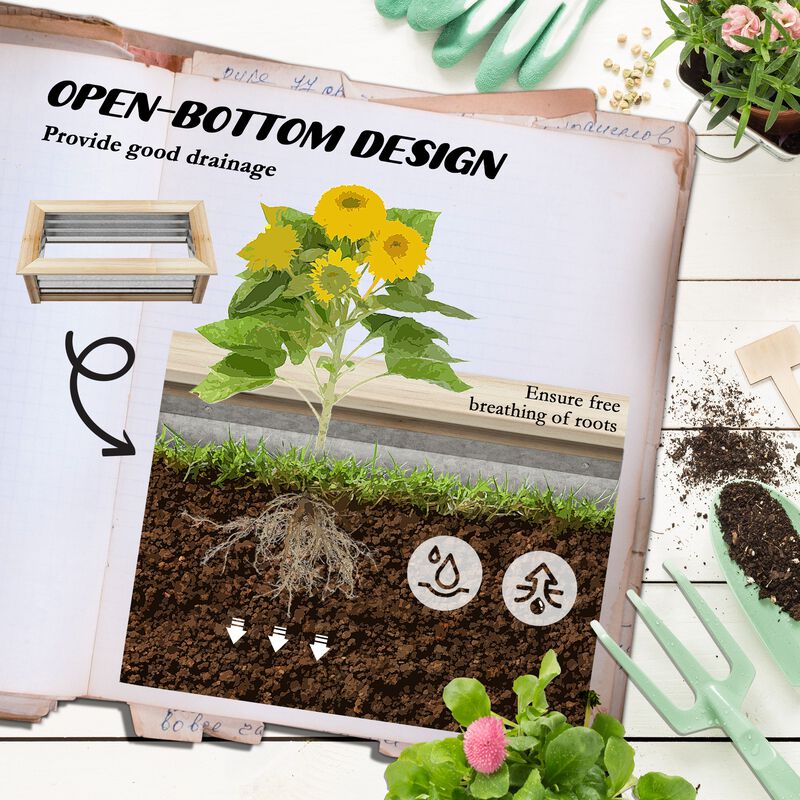 Streamdale Reinforced Self-Draining Garden Bed for Lush Plant Growth