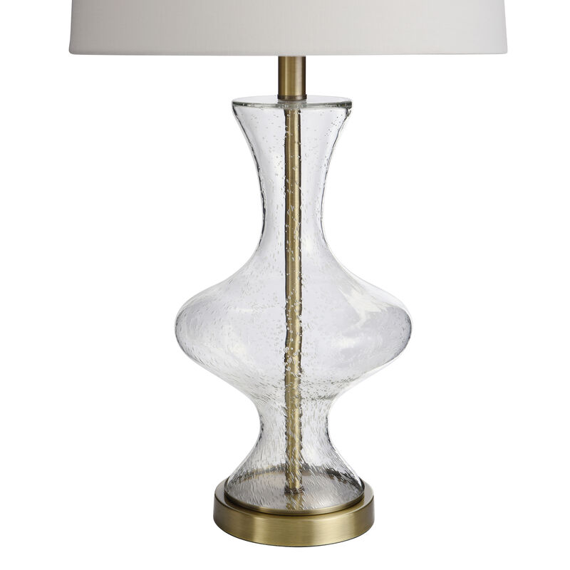 Seeded Glass 3-Way Table Lamp (Set of 2)