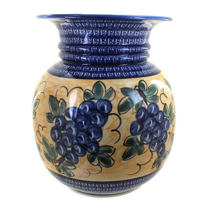 Blue Rose Polish Pottery Zara Floor Vase