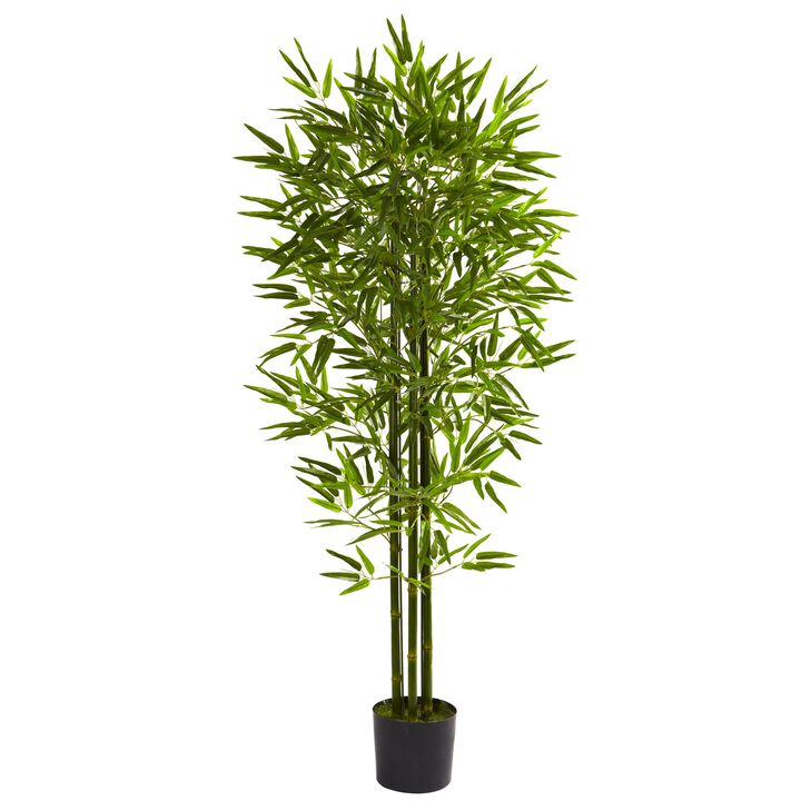 Hivvago 5 Feet Bamboo Tree UV Resistant (Indoor/Outdoor)