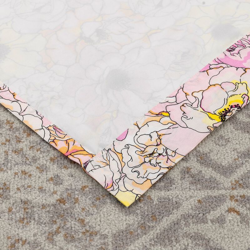 Greenland Home Fashion Misty Bloom All Seasons Efficient Room Darkening Window Curtain Panel Set - Pink 84x84"