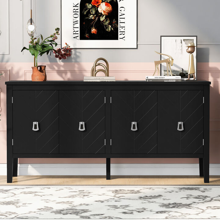 Merax Four-Door Sideboard Storage Cabinet