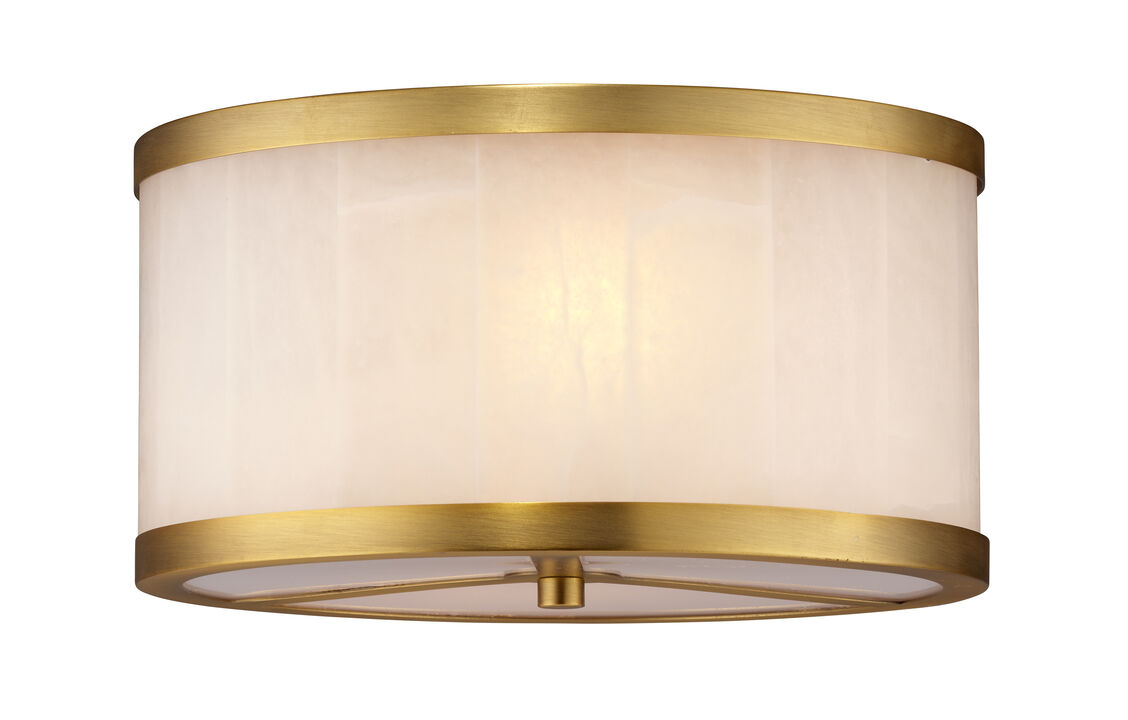 Upsala Alabaster Flush Mount Ceiling Light, Small