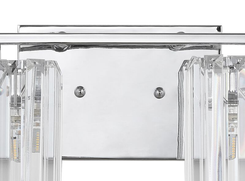 Coco Prism Vintage Metal/Glass Classic Glam LED Vanity Light