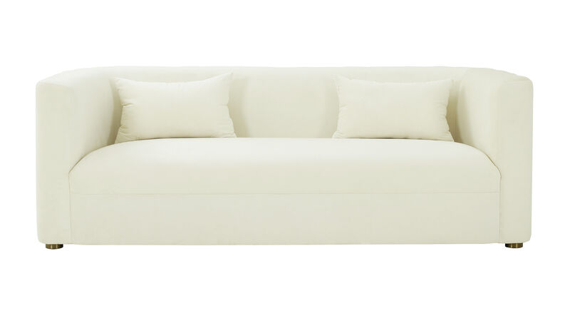 Callie Black Velvet Sofa