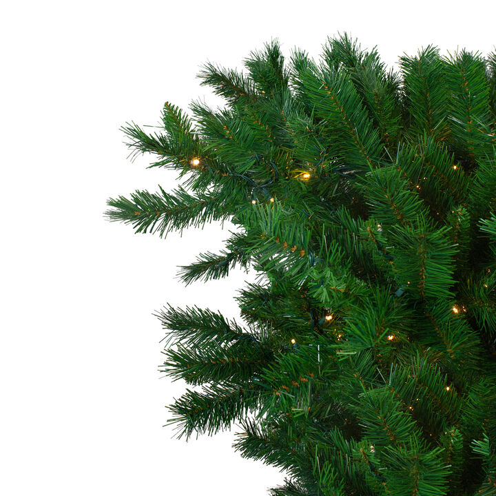 9' Pre-lit Sugar Pine Artificial Upside Down Christmas Tree - Clear LED Lights