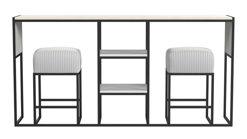 Perry Sofa Table with Stools