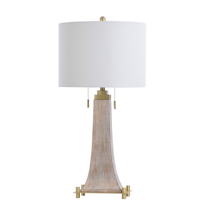 Gold With Brass Table Lamp