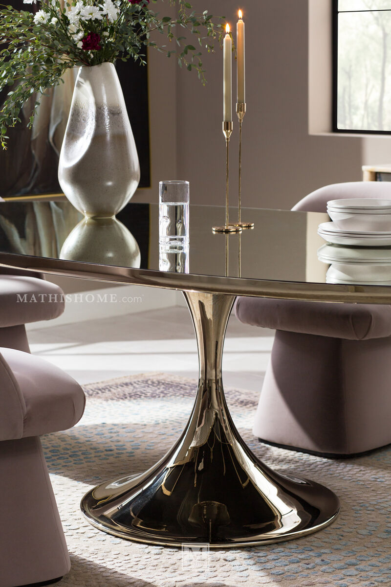 Semper 96" Oval Pedestal Table
