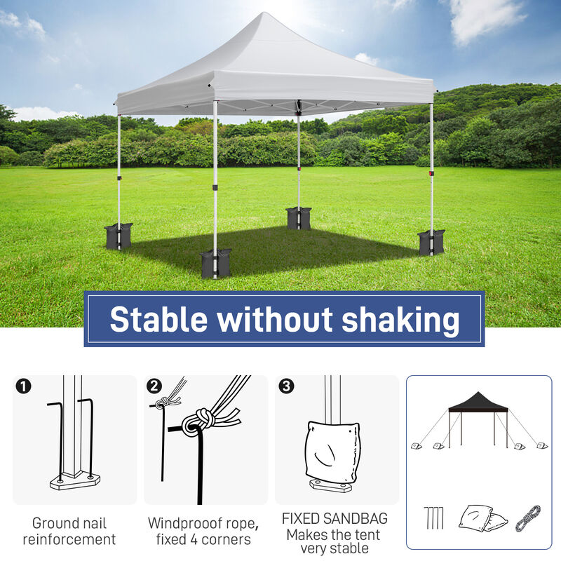 Pop-Up Canopy with 4 Sandbags for Outdoor Events and Shade