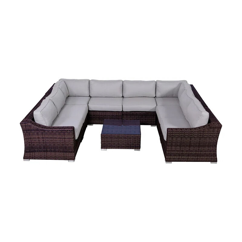 Living Source International Wicker Fully Assembled 6 - Person Seating Group with Cushions New