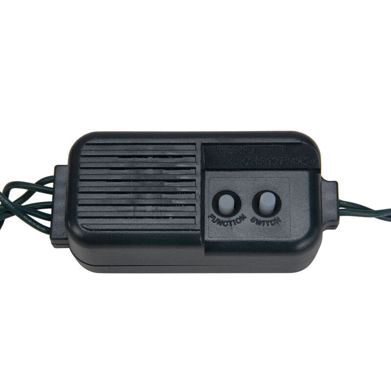 40-Count Musical Bell Multi-Function Christmas Lights - 13 ft Green Wire