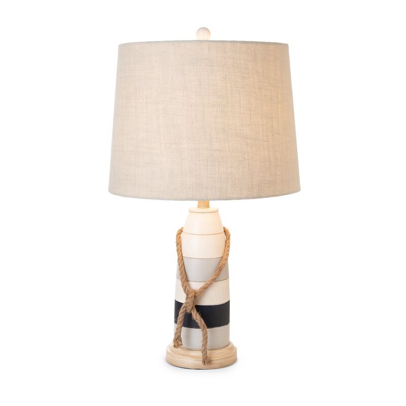 Lux Lighting Buoy 27 Poly Coastal Table Lamp, Tri-color, (Set of 2)