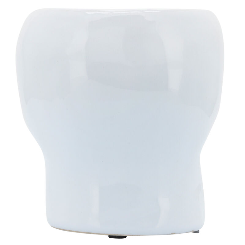 5" Skull Vase, White