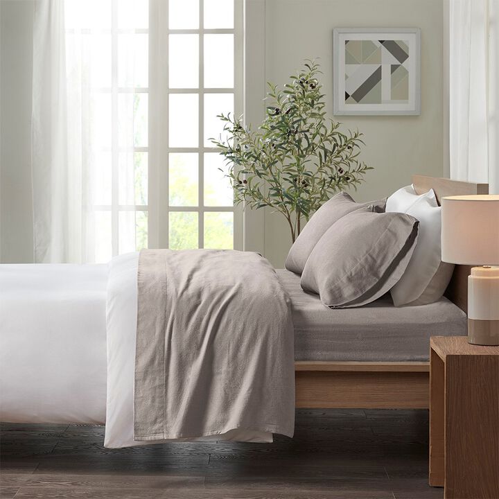 Gracie Mills Persephone 4-Peice Cotton Flannel Sheet Set