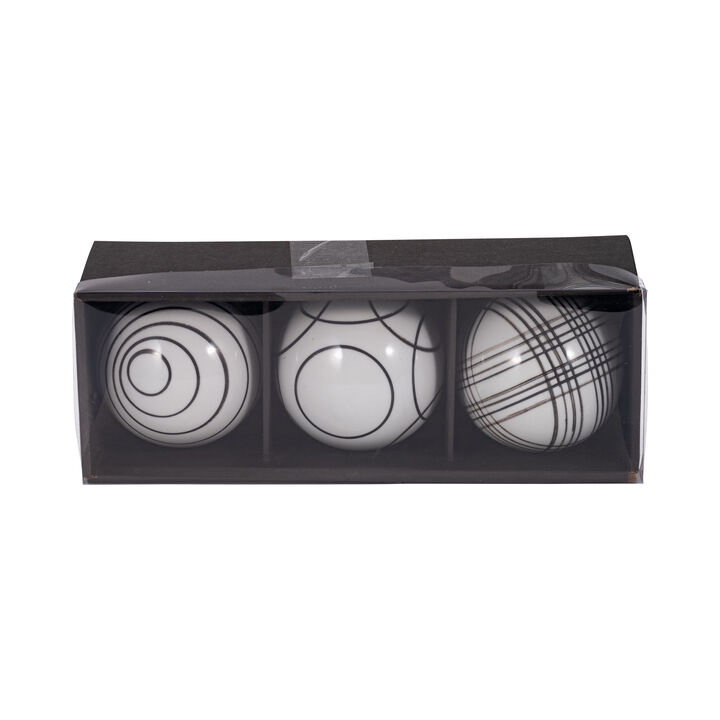 4" Assorted Painted Orbs Set