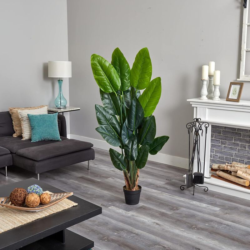 Hivvago 6 Feet Canna Artificial Tree