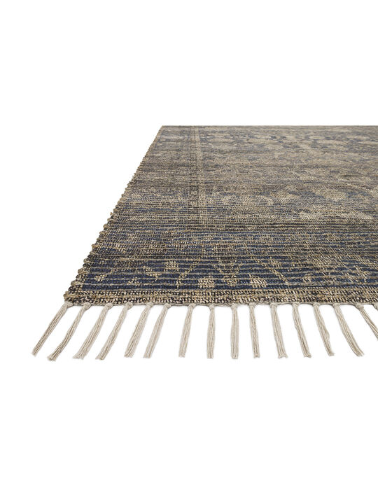 Cornelia COR02 Indigo/Natural 18" x 18" Sample Rug