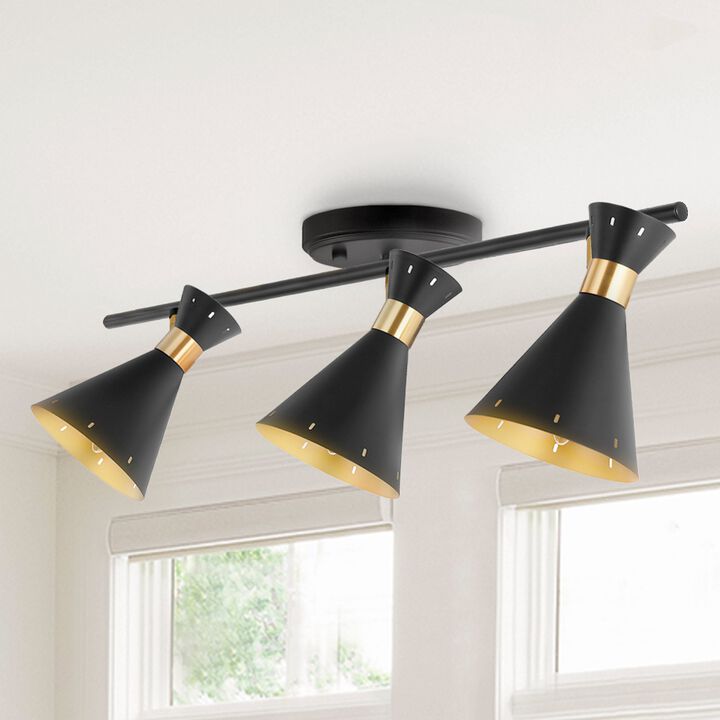Elroy Iron Retro Contemporary LED Track Light