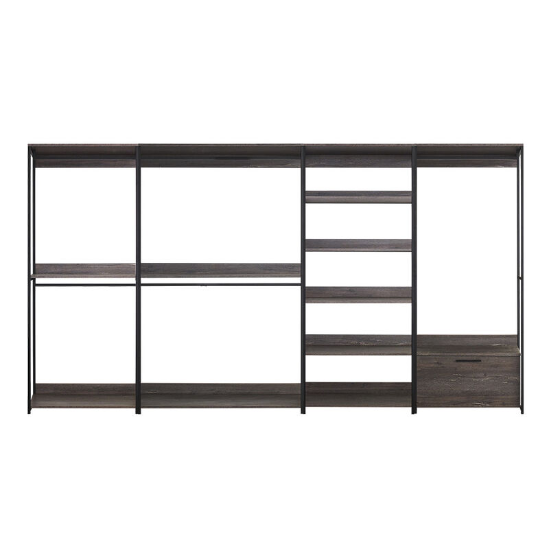FC Design Klair Living Wood Walk-in Closet System