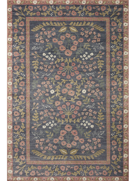Fiore FIO01 Navy/Rust 6'3" x 9' Rug