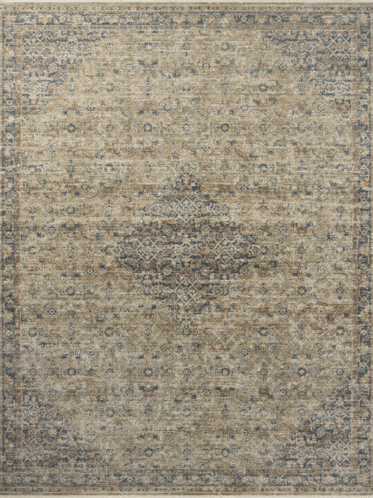Heritage HER-08 Sage / Navy 18" x 18" Sample Rug by Patent Pending