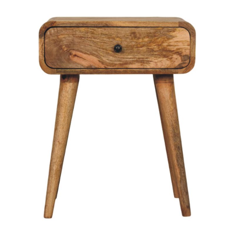 Artisan Furniture Solid Wood Avora Oak-ish Nightstand with 1 drawer