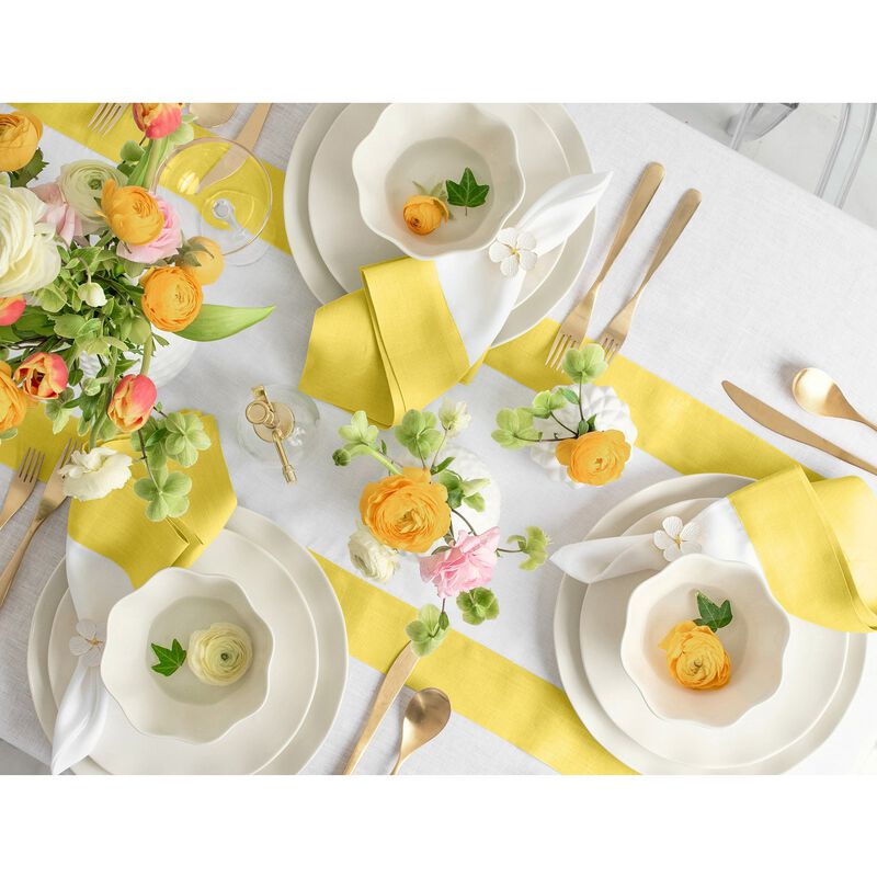 Solino Home 100% Pure Linen Table Runner | Contempo