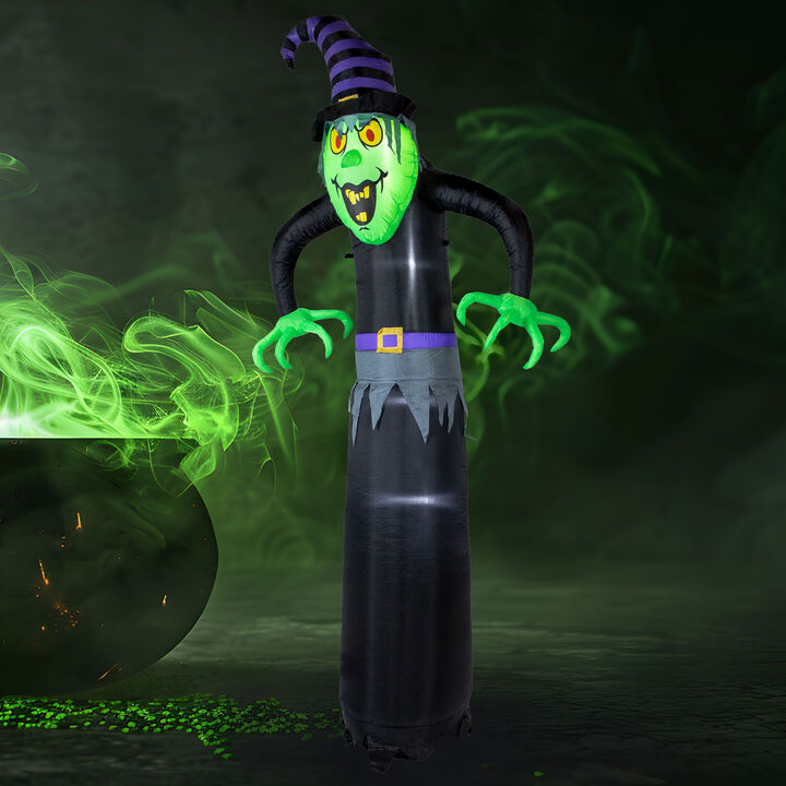 Sunnydaze Winifred the Wicked Witch Inflatable Halloween Decoration - 8 ft